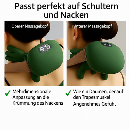 Tragbarer Nacken- und Rückenmassagegerät zur Entspannung