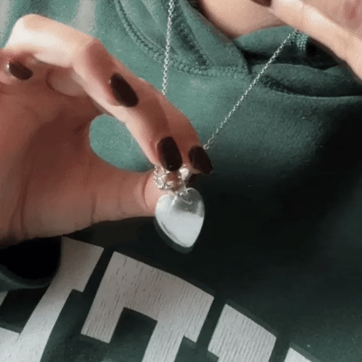 Ewige Herz-Flakon-Halskette