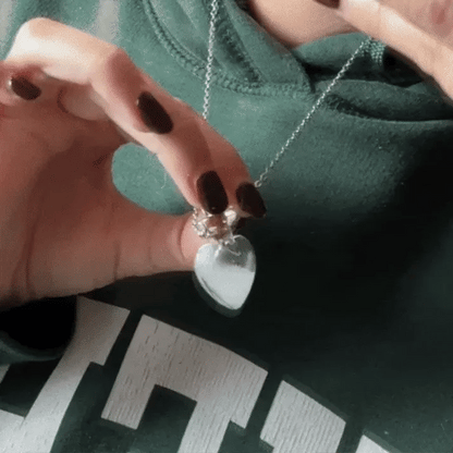 Ewige Herz-Flakon-Halskette