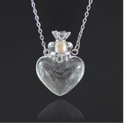 Ewige Herz-Flakon-Halskette