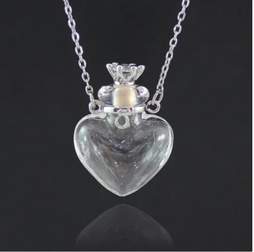 Ewige Herz-Flakon-Halskette